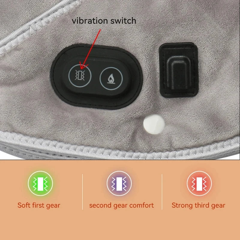 3-in-1 Electric Heated Neck & Shoulder Wrap – Vibration Massager & Thermal Compress for Deep Relaxation & Pain Relief