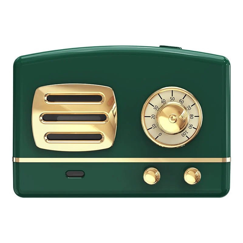 Retro Cool Mist Humidifier – Vintage Design Air Diffuser with Soft LED Light for Home & Office
